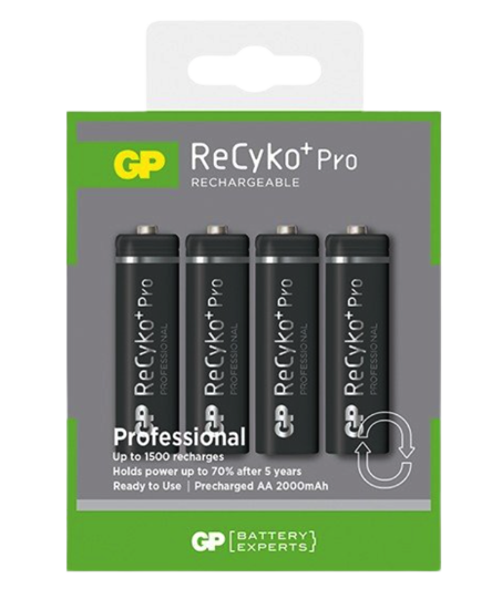 GP ReCyko+ Pro Professional 2000mAh AA/HR6 aku 4-pakk